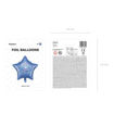 Picture of FOIL BALLOON STAR HAPPY BIRTHDAY NAVY BLUE 18 INCH